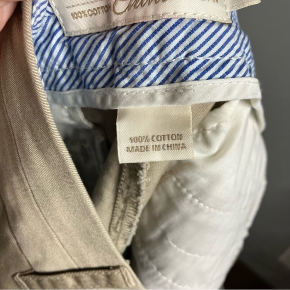 J. Crew 100% cotton chino broken in khaki shorts size 10 - Picture 6 of 6